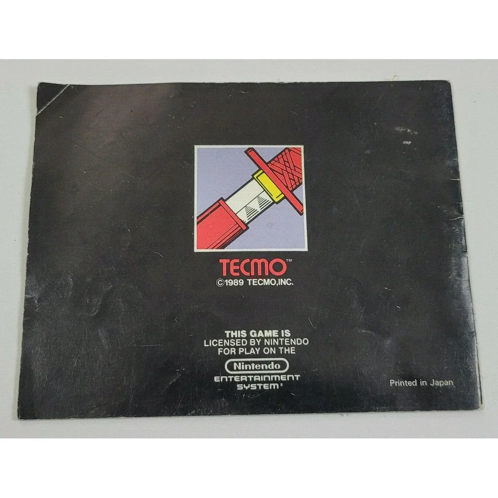 NINJA GAIDEN ‎ (NINTENDO NES) INSTRUCTION MANUAL ONLY!